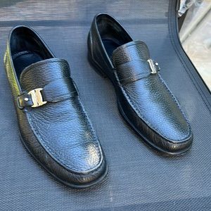 Salvatore Ferragamo. Black loafers 8. 1/2. Excellent condition. Lightly used.